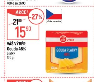 Váš výběr Gouda plátky