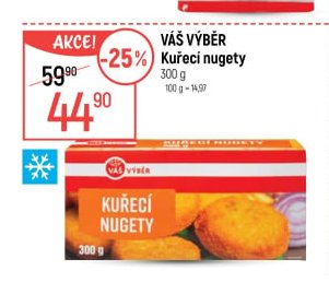 Váš výběr Kuřecí nugety