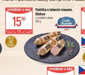 Paštika s telecím masem, Globus