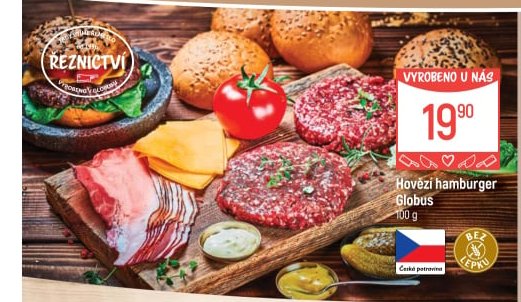 Hovězí hamburger Globus