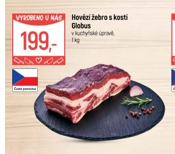 Hovězí žebro s kostí Globus
