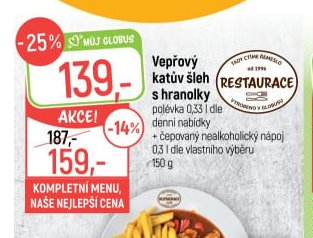 Vepřový katův šleh s hranolky