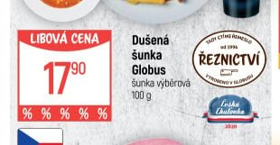 Dušená šunka Globus 100 g