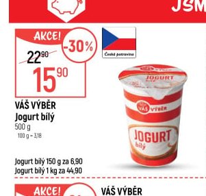 Váš výběr Jogurt bílý