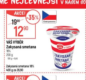 Váš výběr Zakysaná smetana