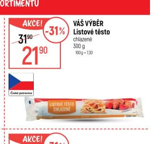 Váš výběr Listové těsto