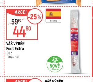 Váš výběr Fuet Extra