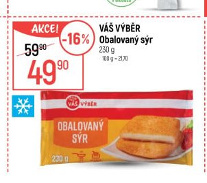 Váš výběr Obalovaný sýr