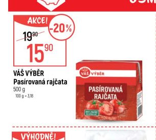 Váš výběr Pasírovaná rajčata