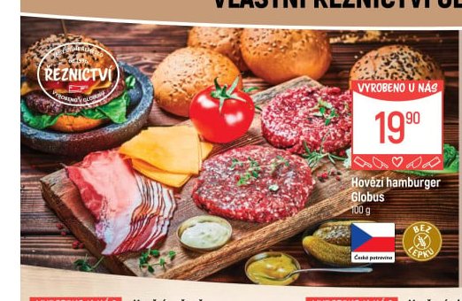 Hovězí hamburger Globus