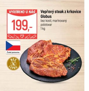 Vepřový steak z krkovice Globus
