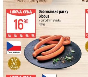 Debrecínské párky Globus