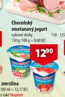 Choceňský smetanový jogurt