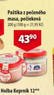 Paštika z pečeného masa, pečínková