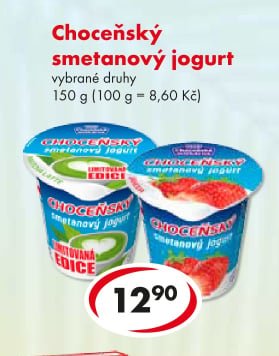 Choceňský smetanový jogurt