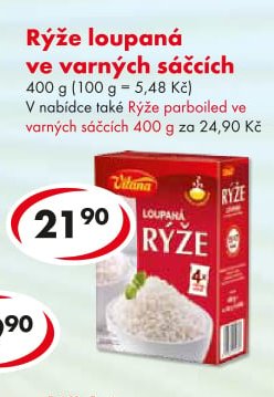 Rýže loupaná ve varných sáčcích