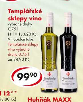 Templářské sklepy víno