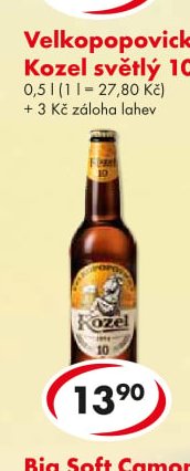Velkopopovický Kozel světlý 10