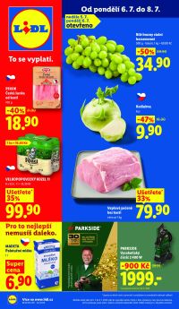 akční leták Lidl 6.7.2026-8.7.2026
