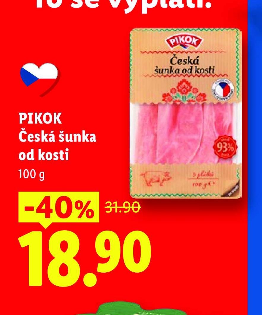 PIKOK Česká šunka od kosti