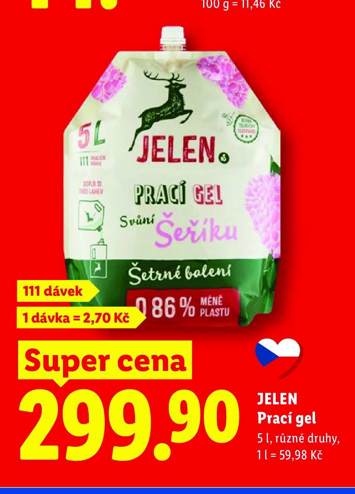 JELEN Prací gel