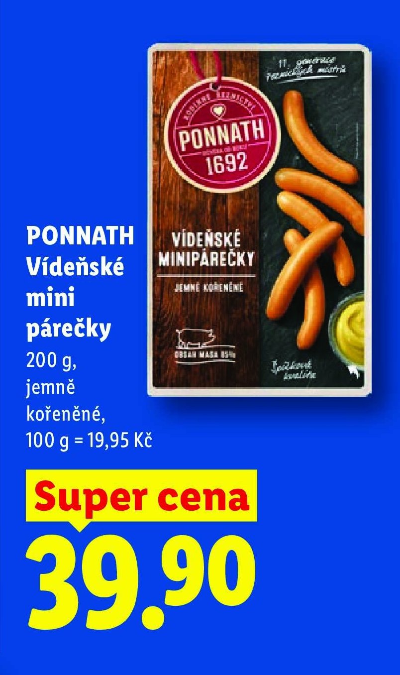 PONNATH Vídeňské mini párečky