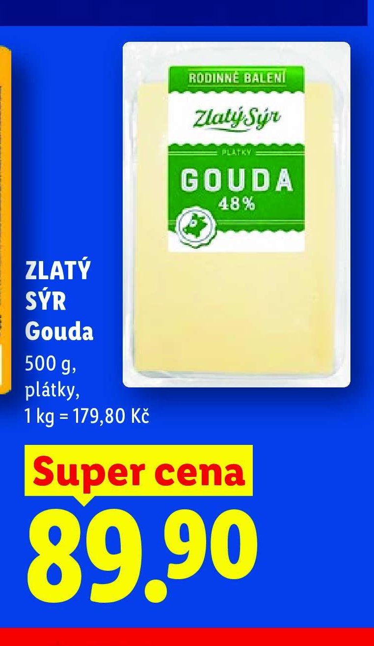 ZLATÝ SÝR Gouda 500g