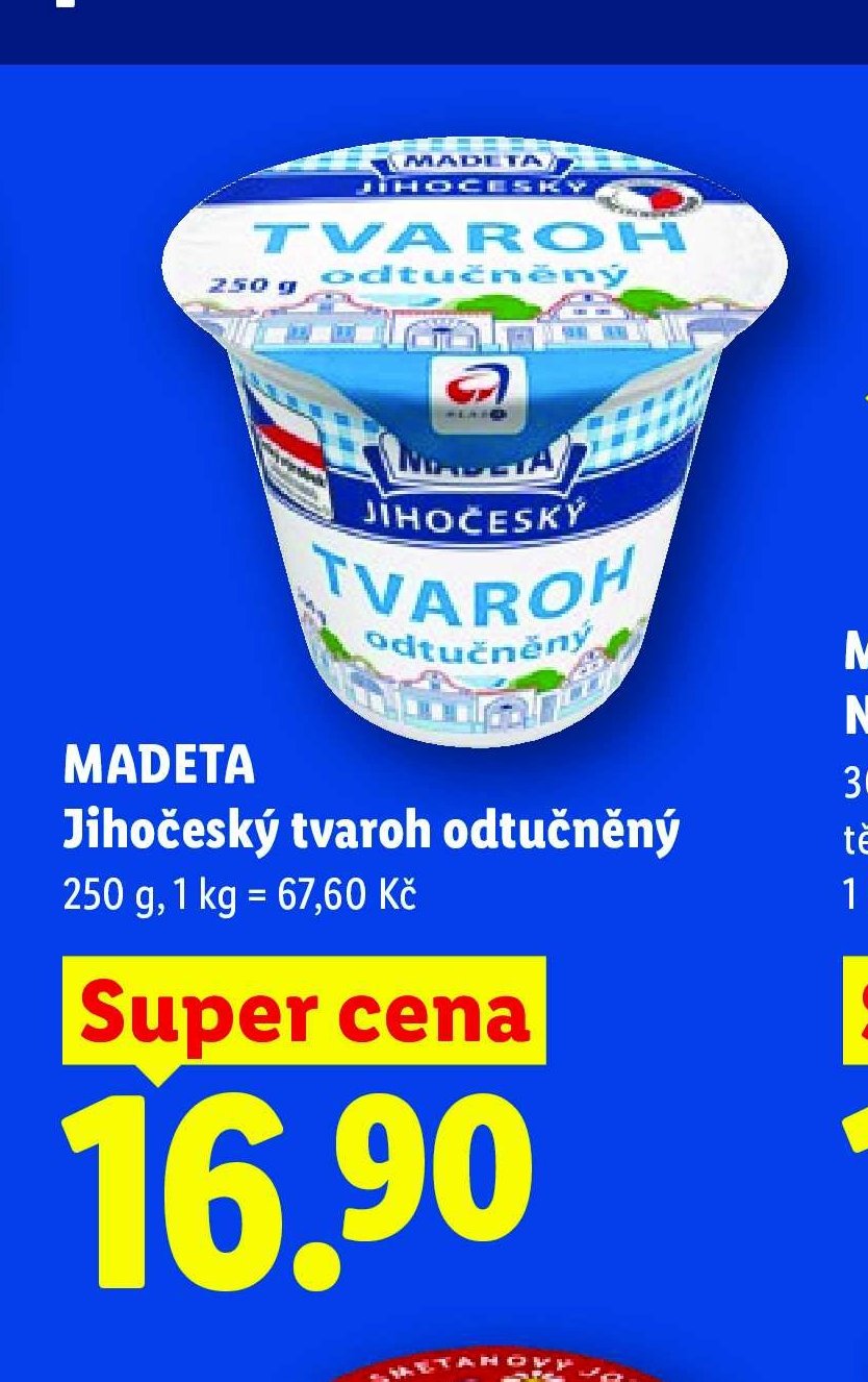 MADETA Jihočeský tvaroh odtučněný