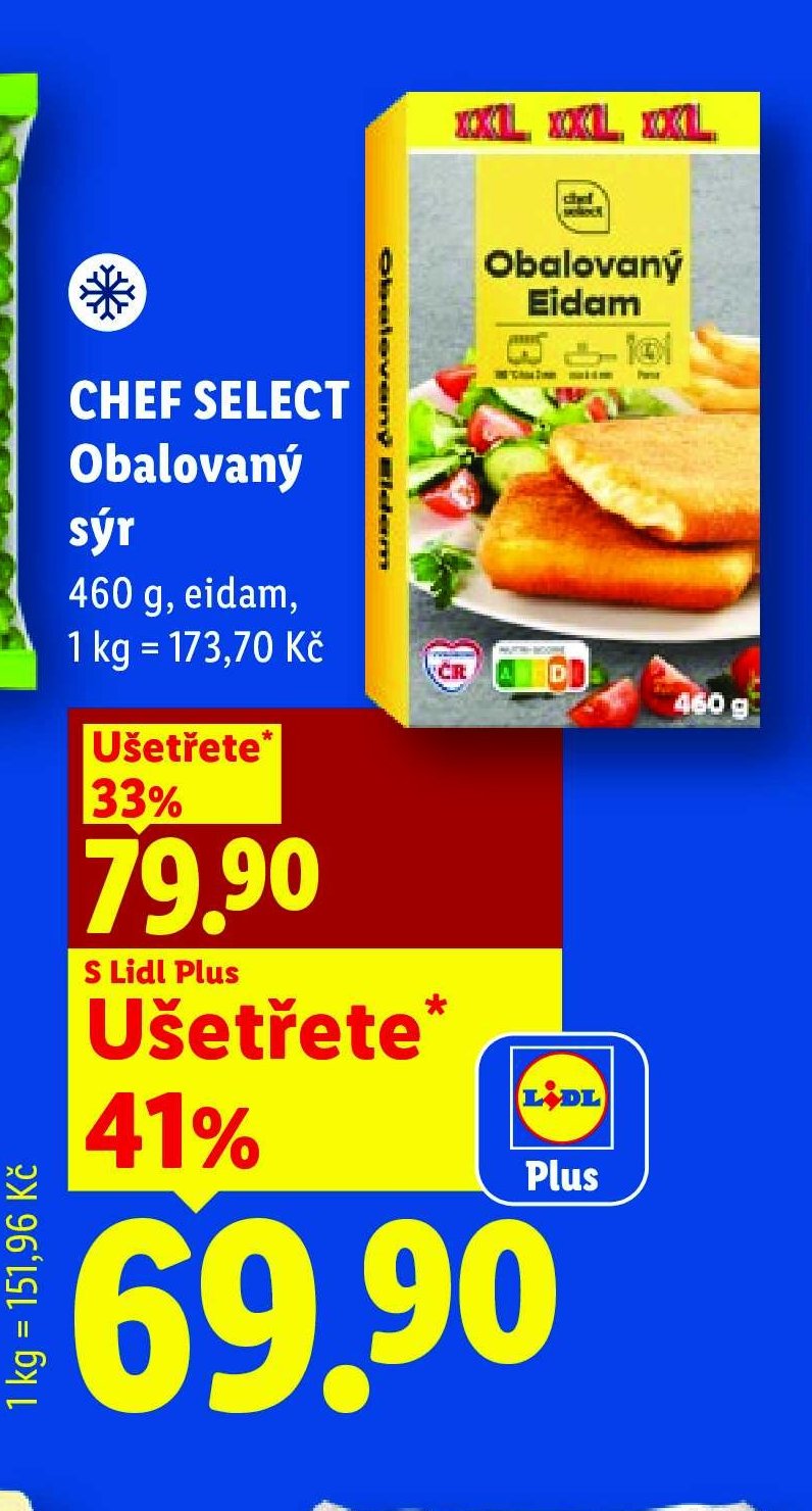 CHEF SELECT Obalovaný sýr