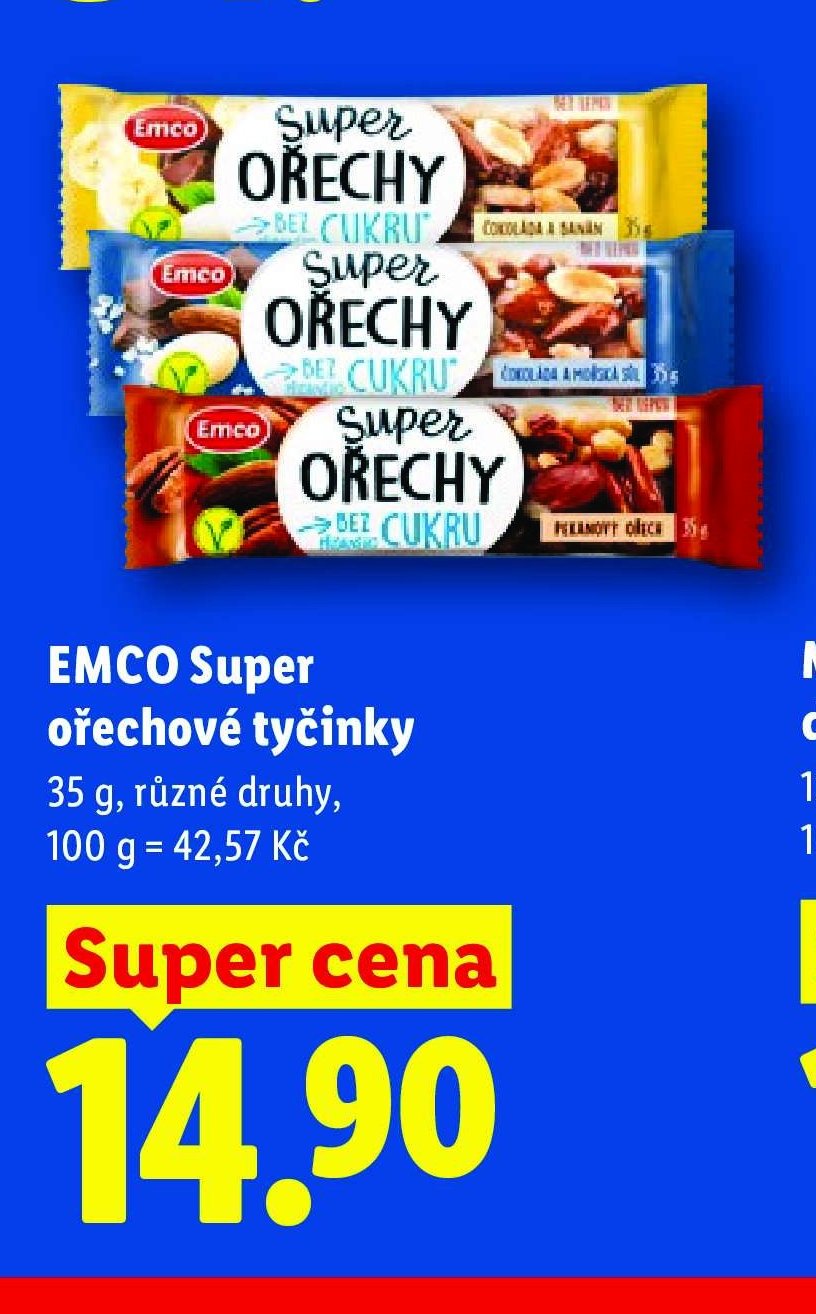 EMCO Super ořechové tyčinky 35 g