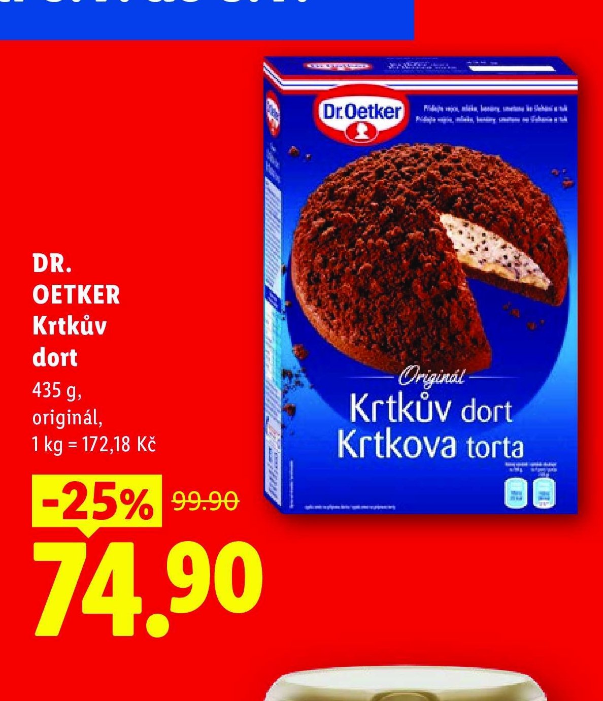 DR. OETKER Krtkův dort