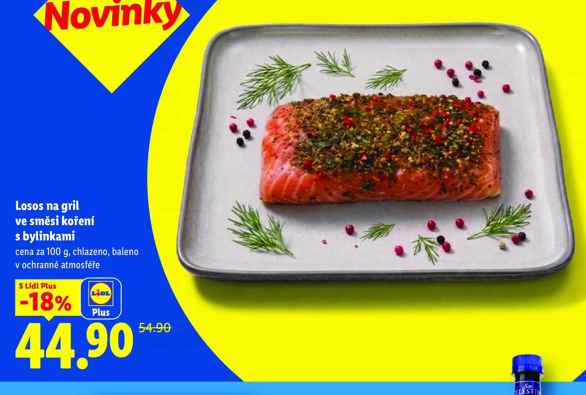 Losos na gril ve směsi koření s bylinkami