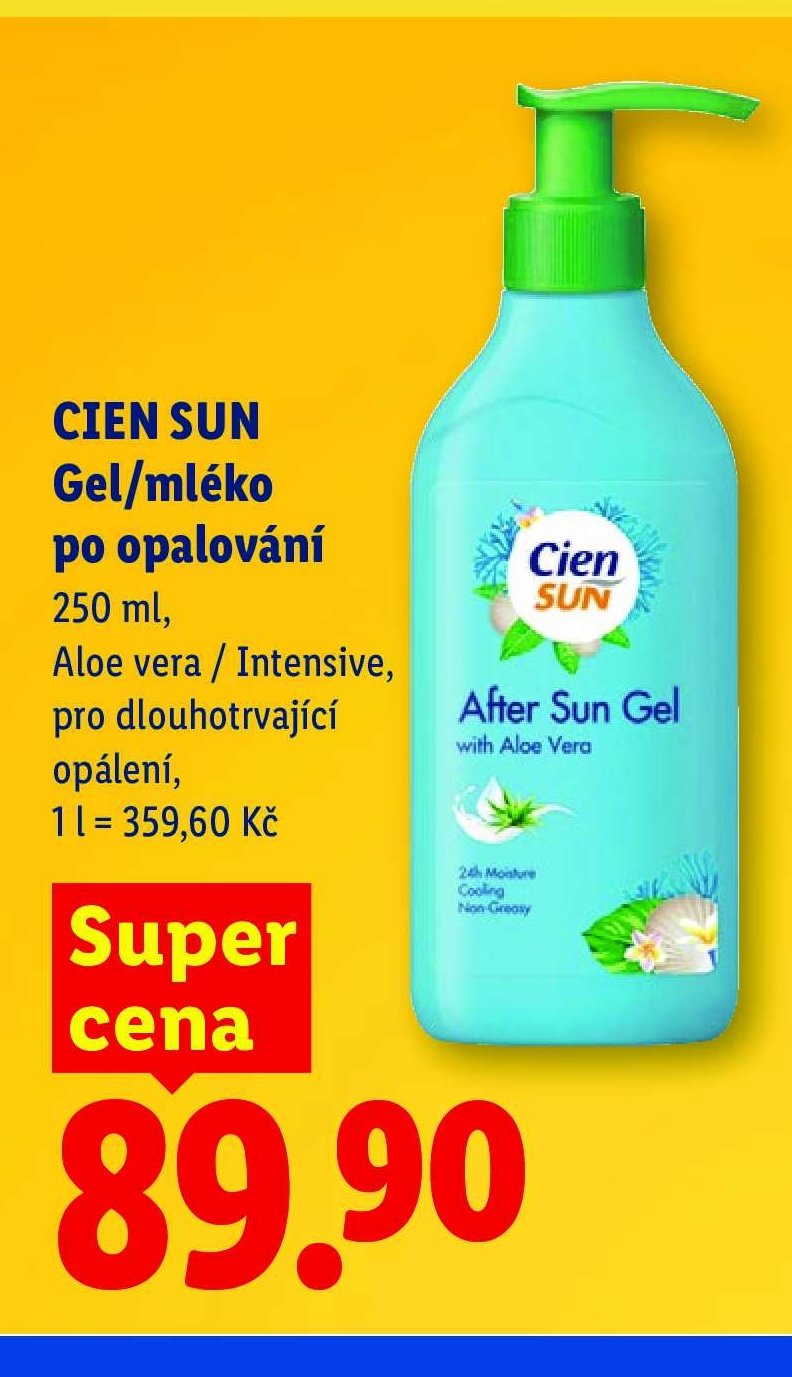 CIEN SUN Gel/mléko po opalování 250 ml