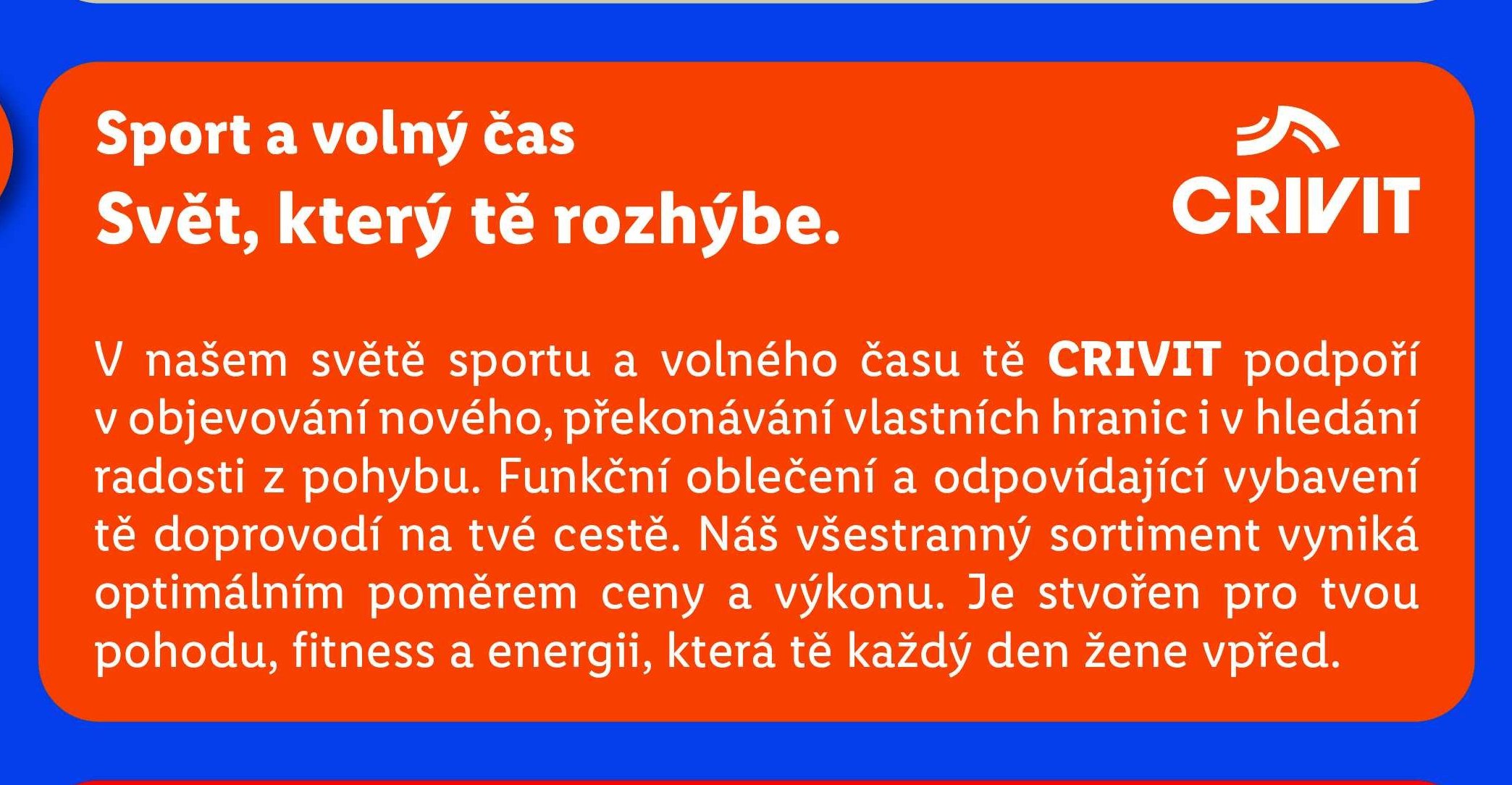 Sport a volný čas