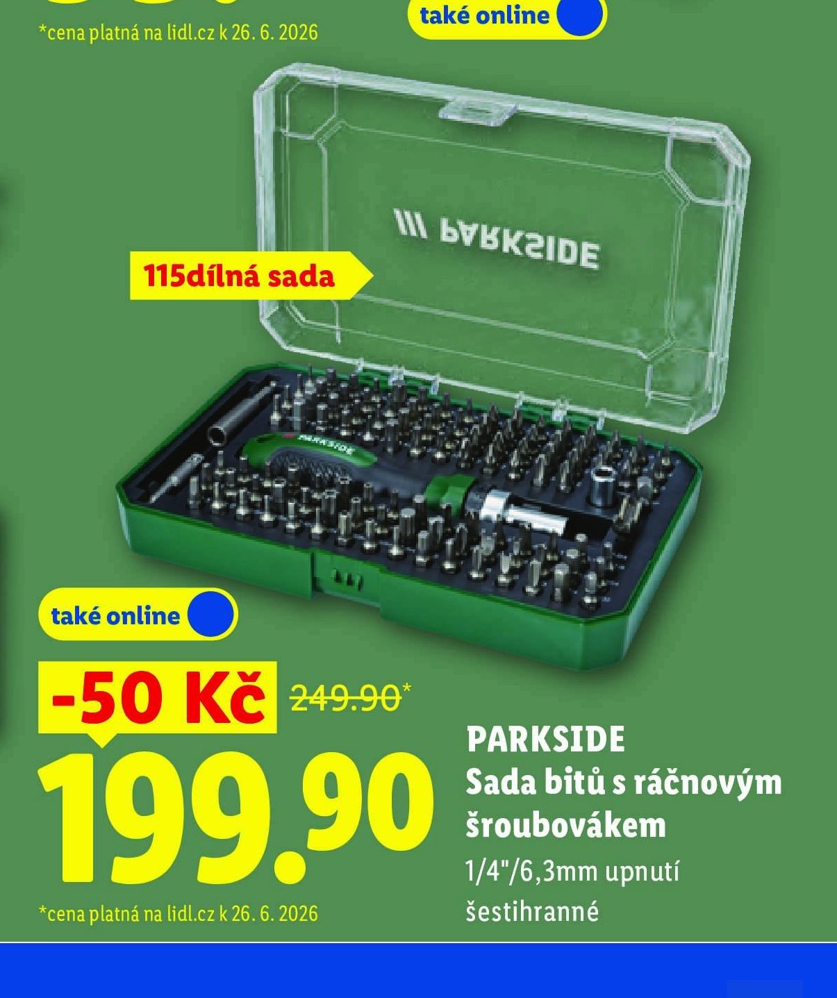PARKSIDE Sada bitů s ráčnovým šroubovákem
