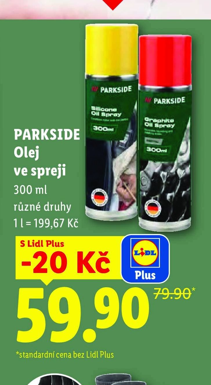 PARKSIDE Olej ve spreji