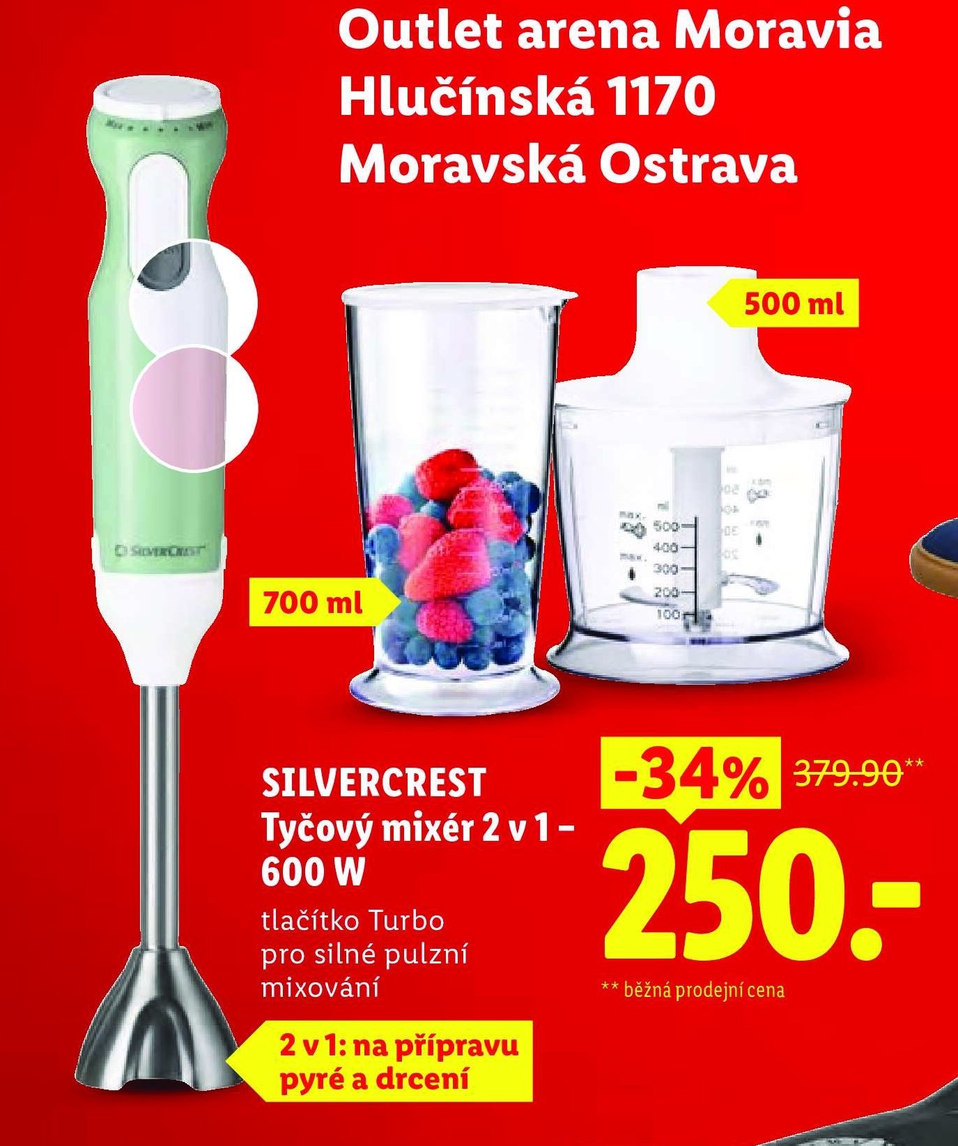 SILVERCREST Tyčový mixér 2 v 1