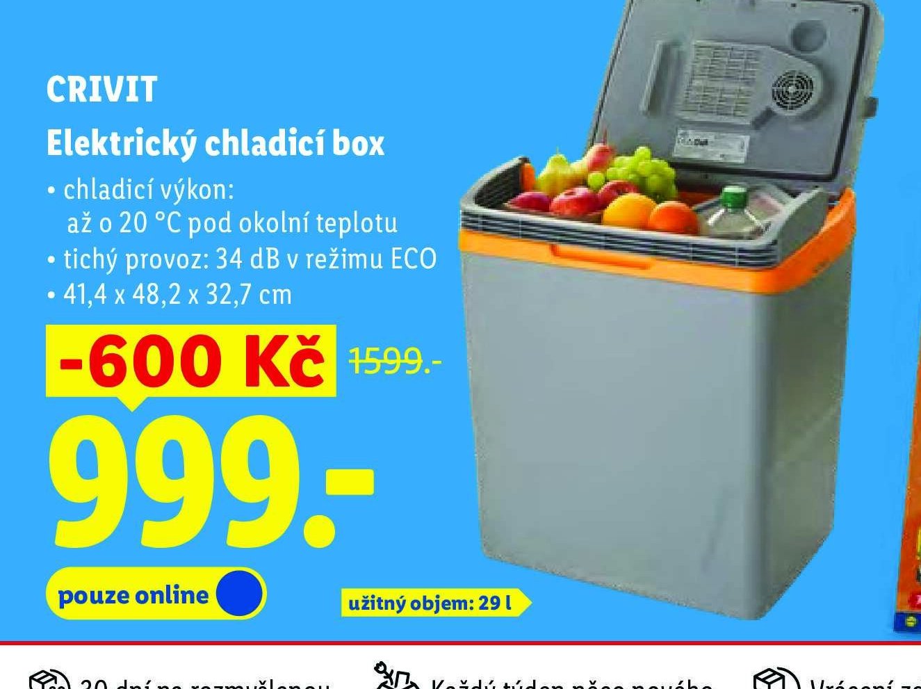 CRIVIT Elektrický chladicí box