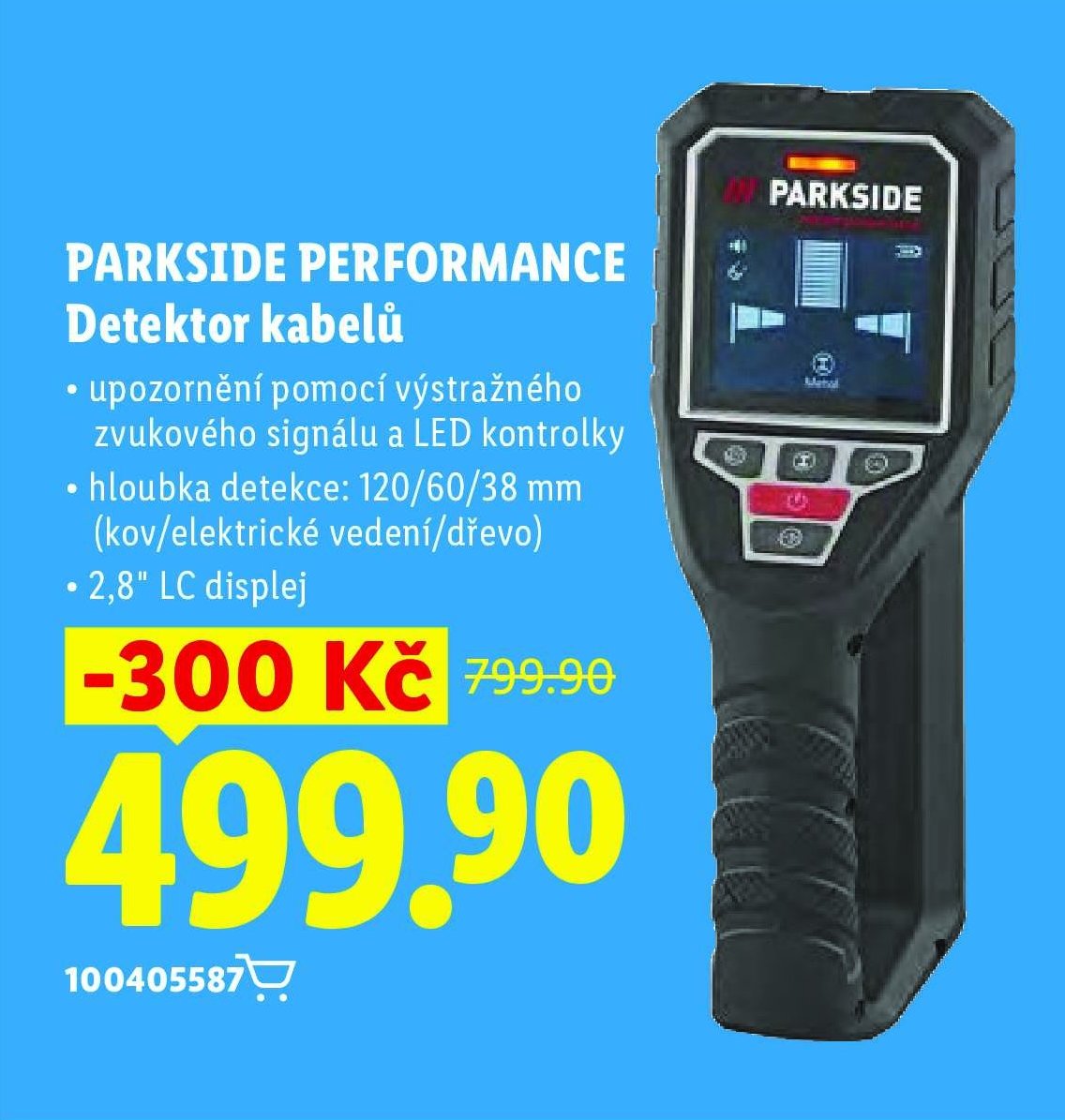 PARKSIDE PERFORMANCE Detektor kabelů