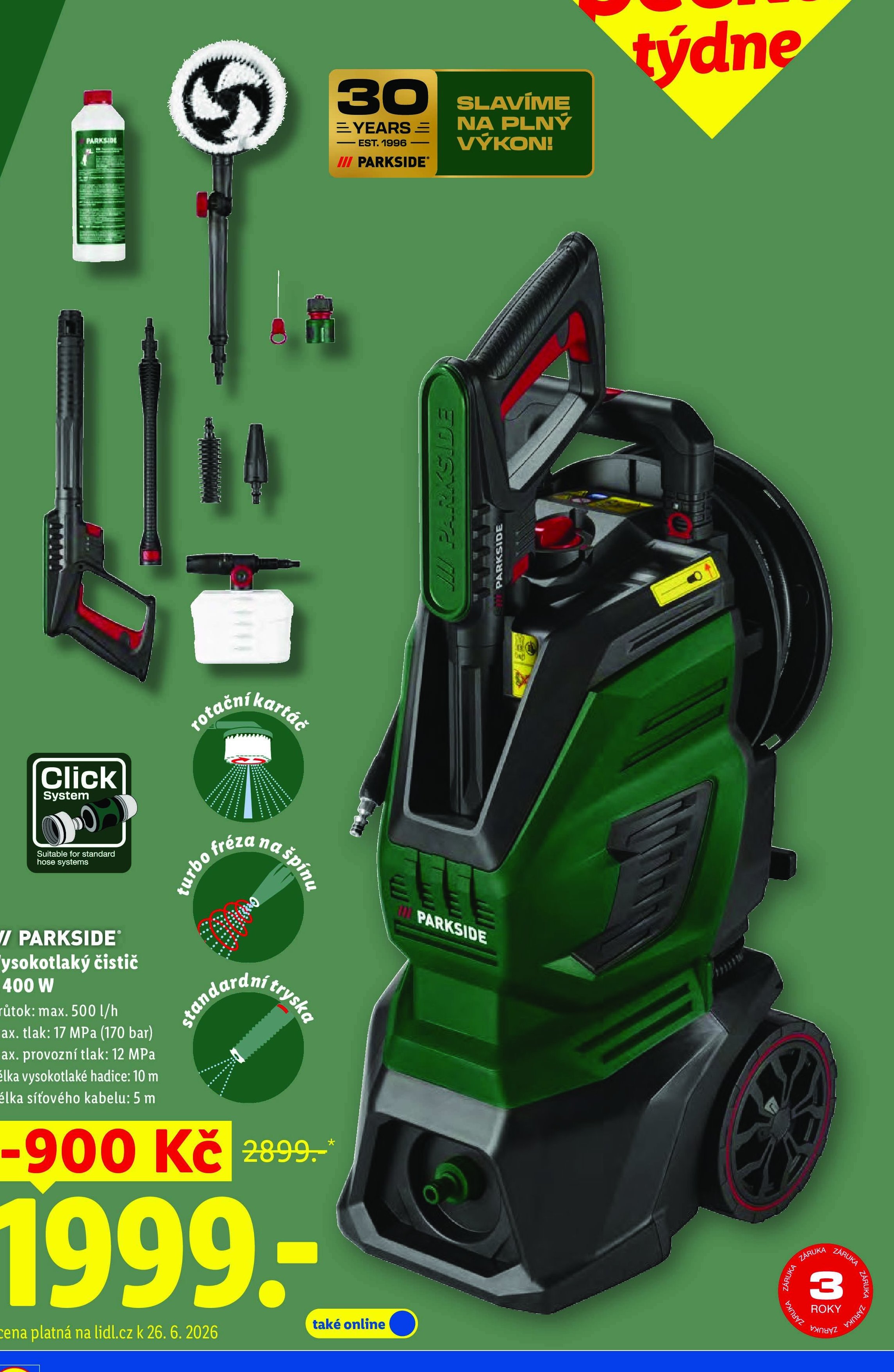 PARKSIDE Vysokotlaký čistič 2400 W