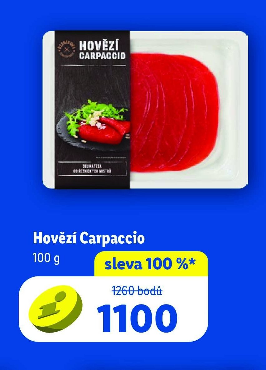 Hovězí Carpaccio
