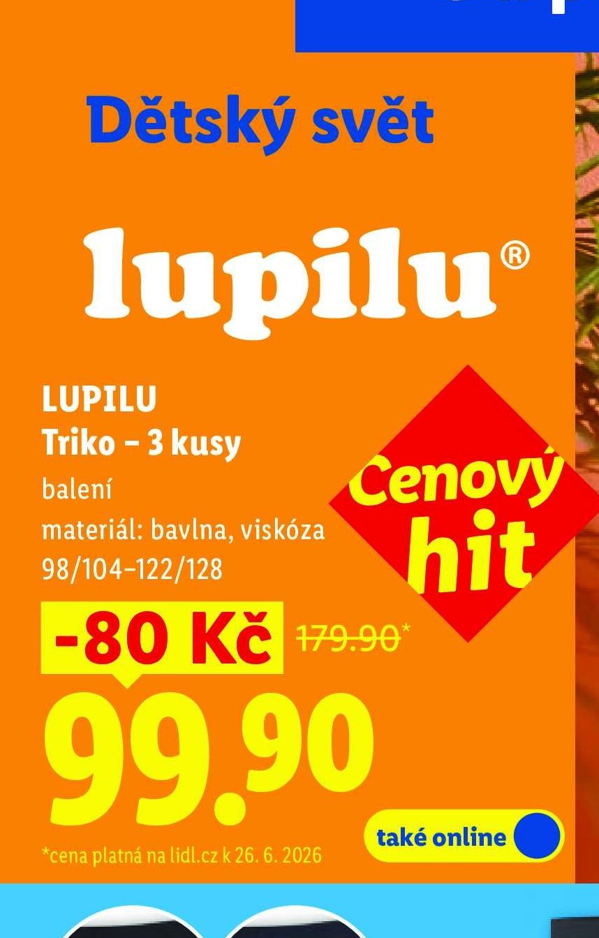 LUPILU Triko – 3 kusy