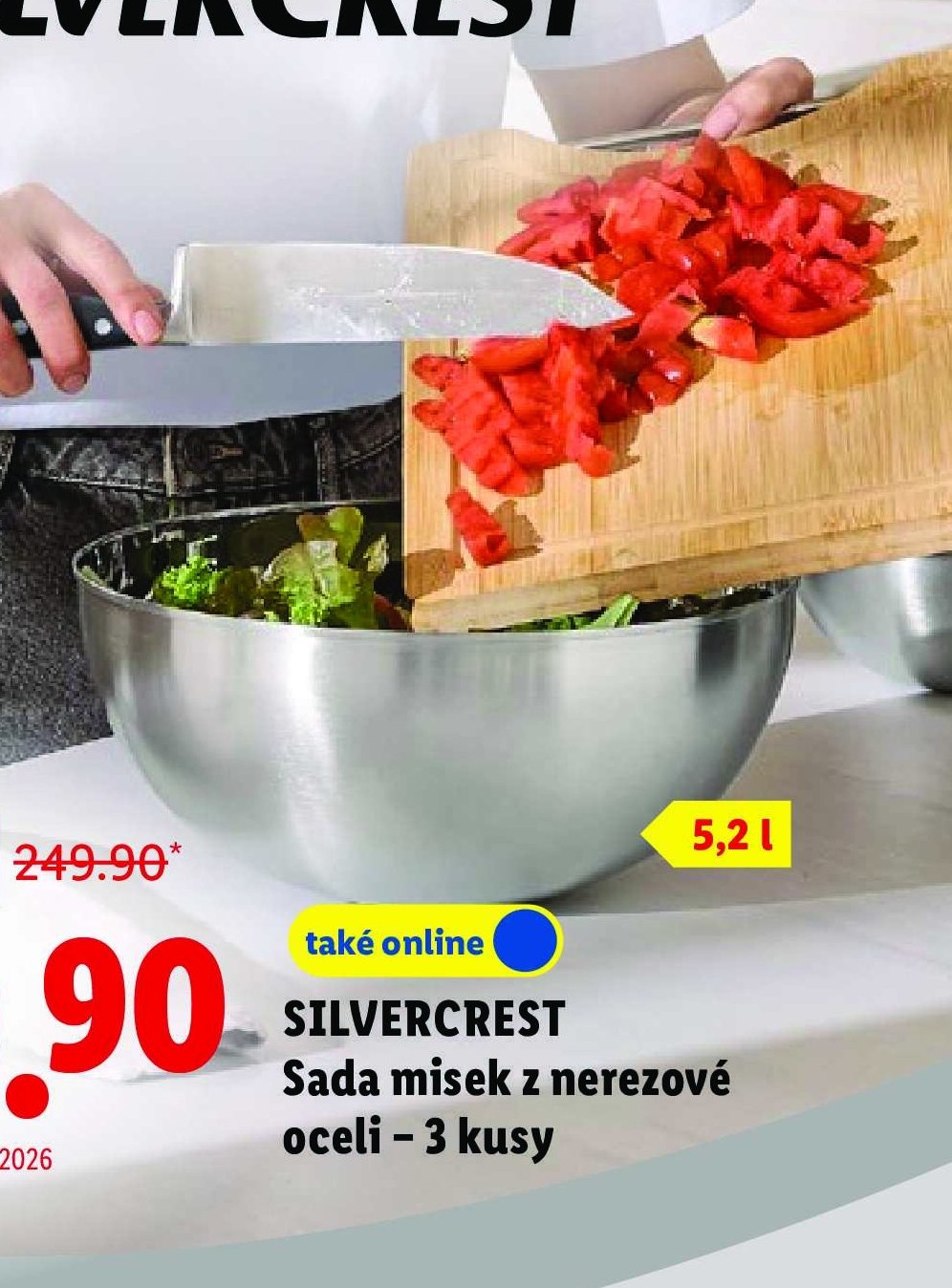 SILVERCREST Sada misek z nerezové oceli – 3 kusy