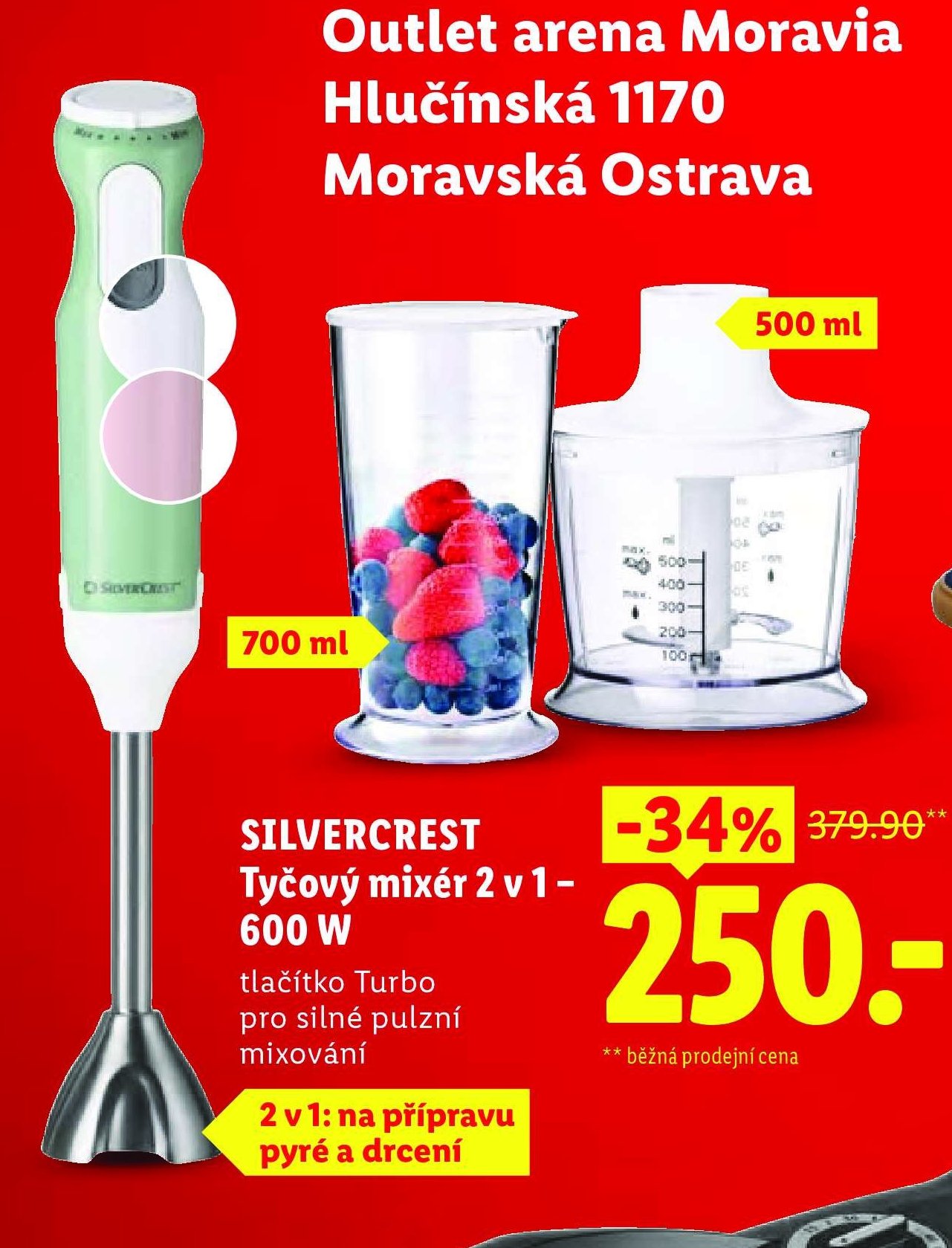 SILVERCREST Tyčový mixér 2 v 1