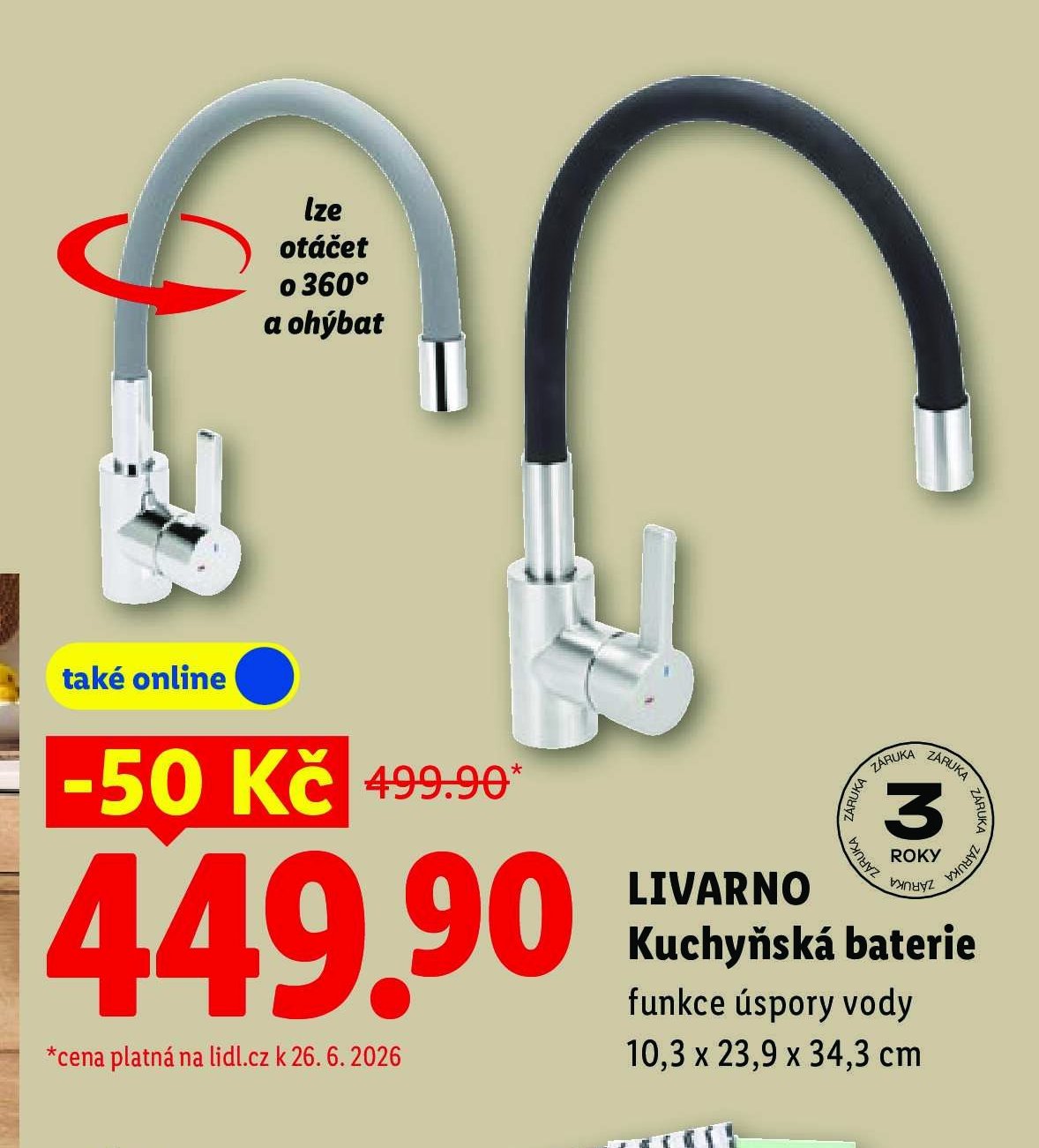 LIVARNO Kuchyňská baterie