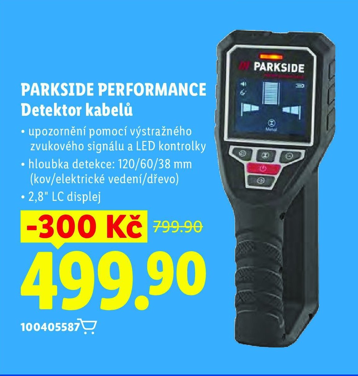 PARKSIDE PERFORMANCE Detektor kabelů