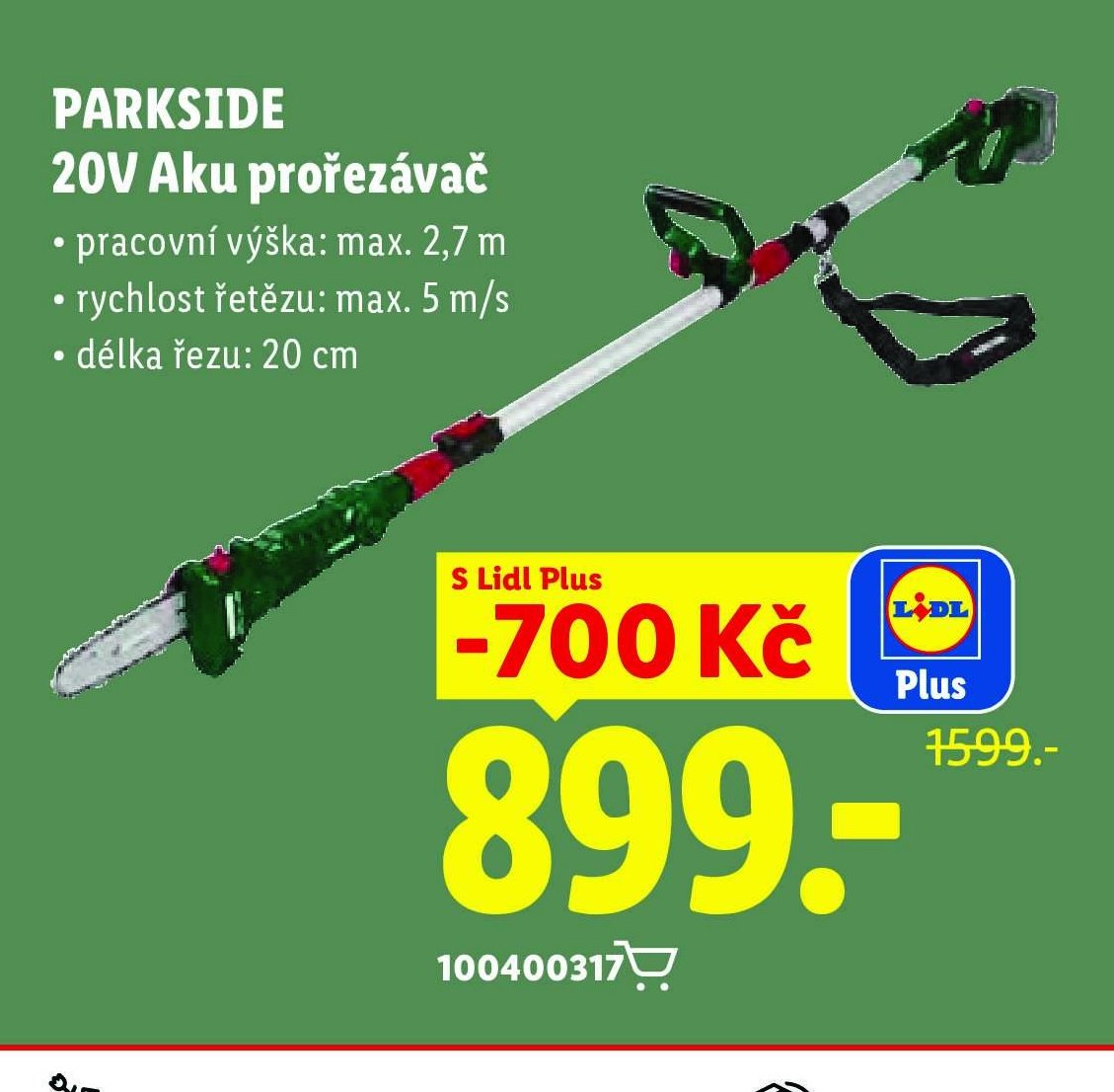 PARKSIDE 20V Aku prořezávač