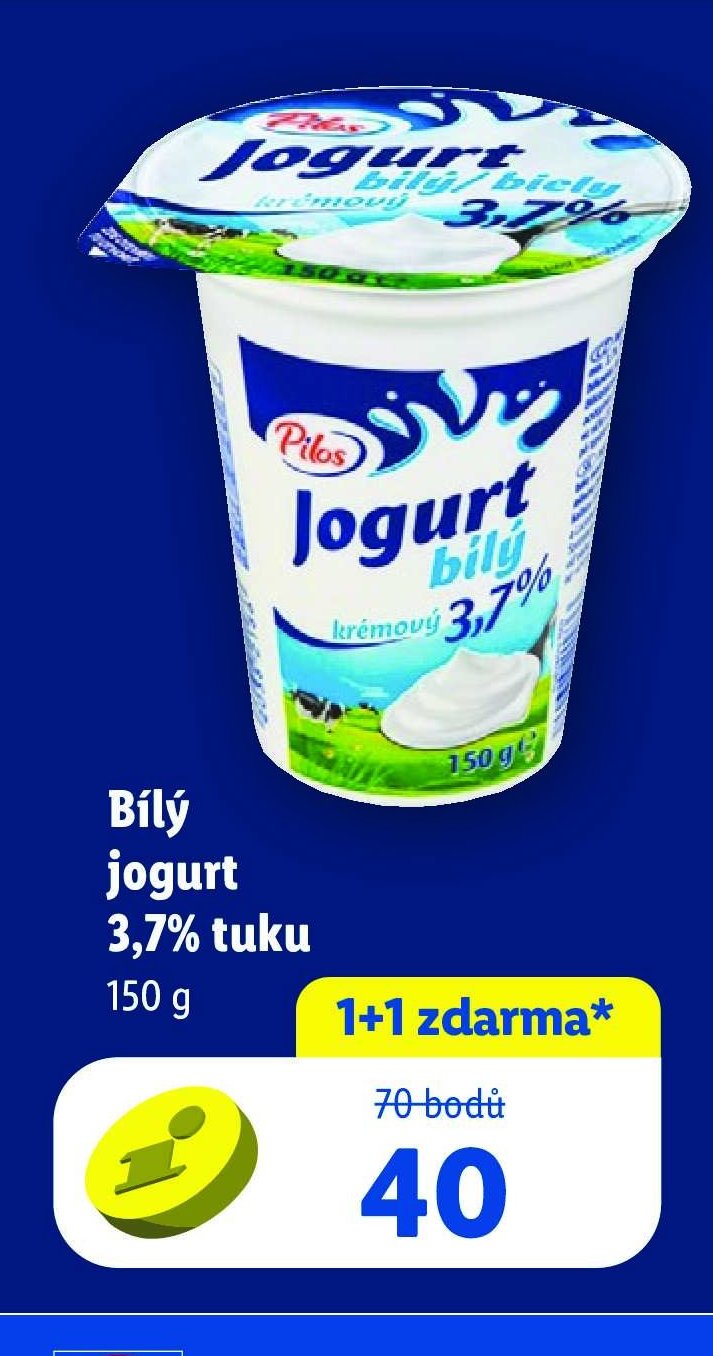 Bílý jogurt 3,7% tuku