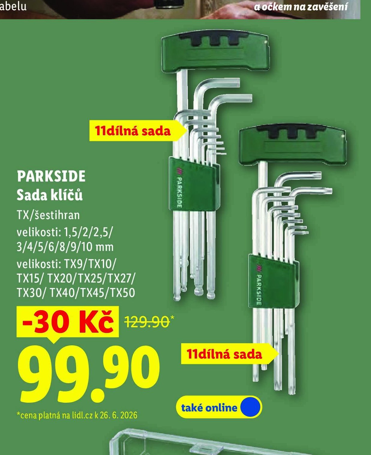 PARKSIDE Sada klíčů 11dílná sada