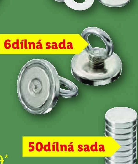 PARKSIDE Sada magnetů 6dílná sada